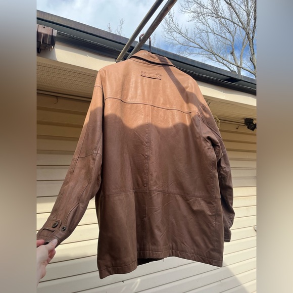 Vintage London Fog Leather Coat - Picture 9 of 12